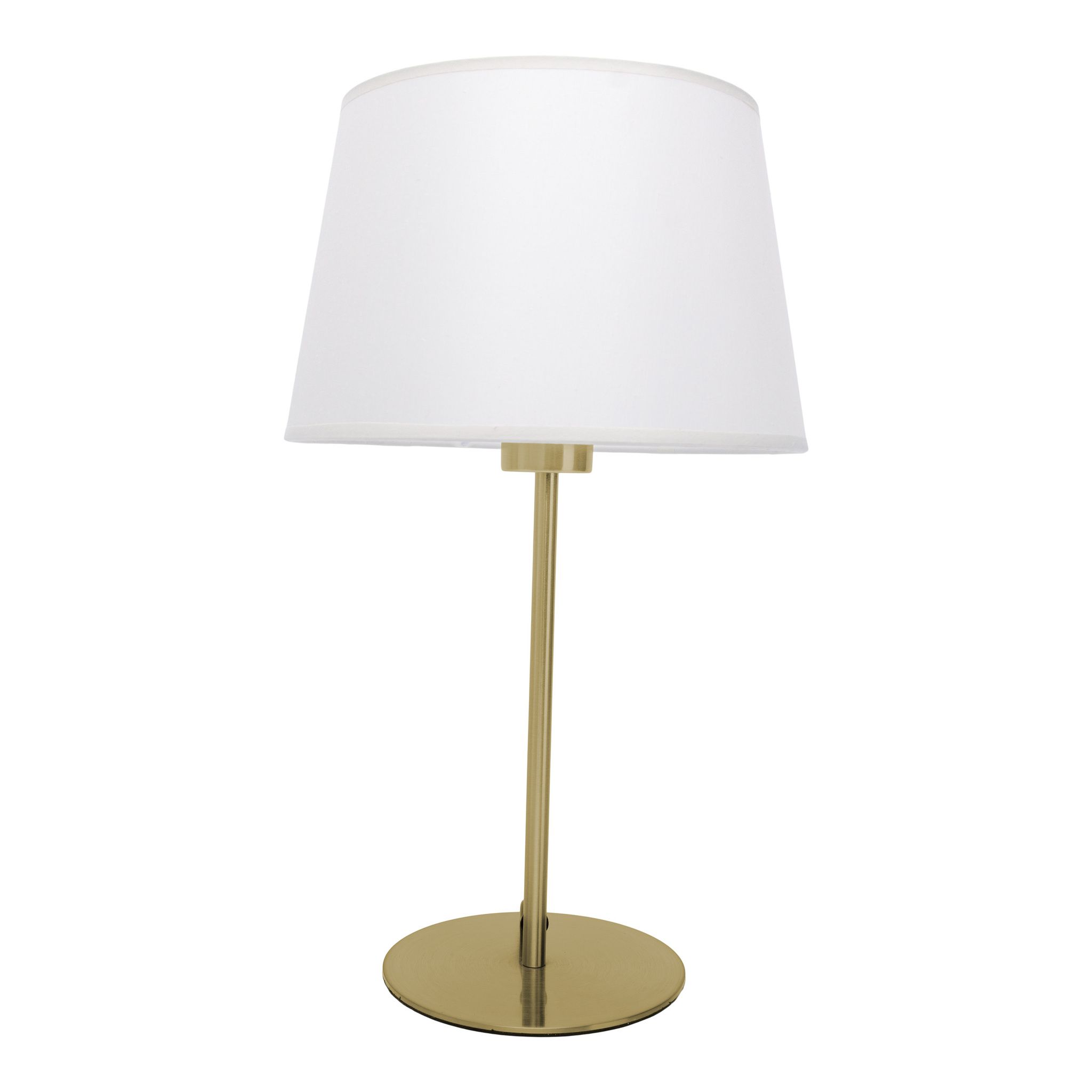Tischleuchte Bologna h: 45cm beige messing - E27, IP20