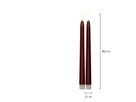 LED Dinner Kerze 2 pack Flamme Metal - Indoor, 28.5 cm Höhe,Timerfunktion