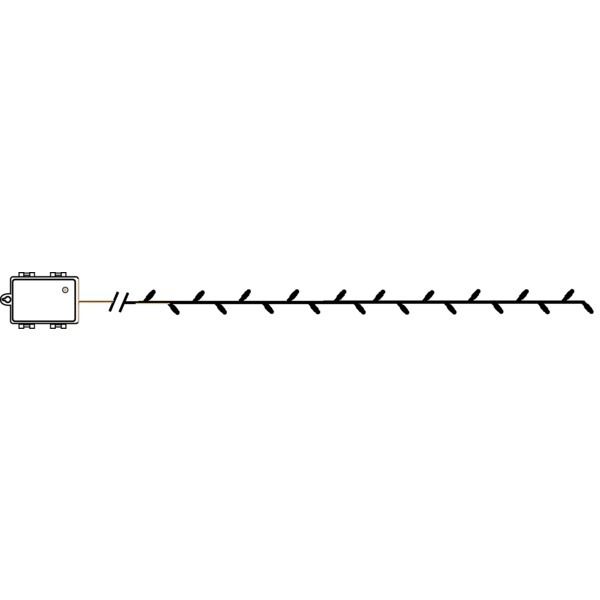Lichterkette AKKU - IP44 40 LED's Outdoor, Timer, 3xAA