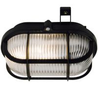 Oval Skot, Wandleuchte/Decke, Schwarz - E27, max.60W, IP44