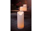 LED Pillar Kerze Flamme Grand - Outdoor, Weiss, 40 cm höhe, Timerfunktion