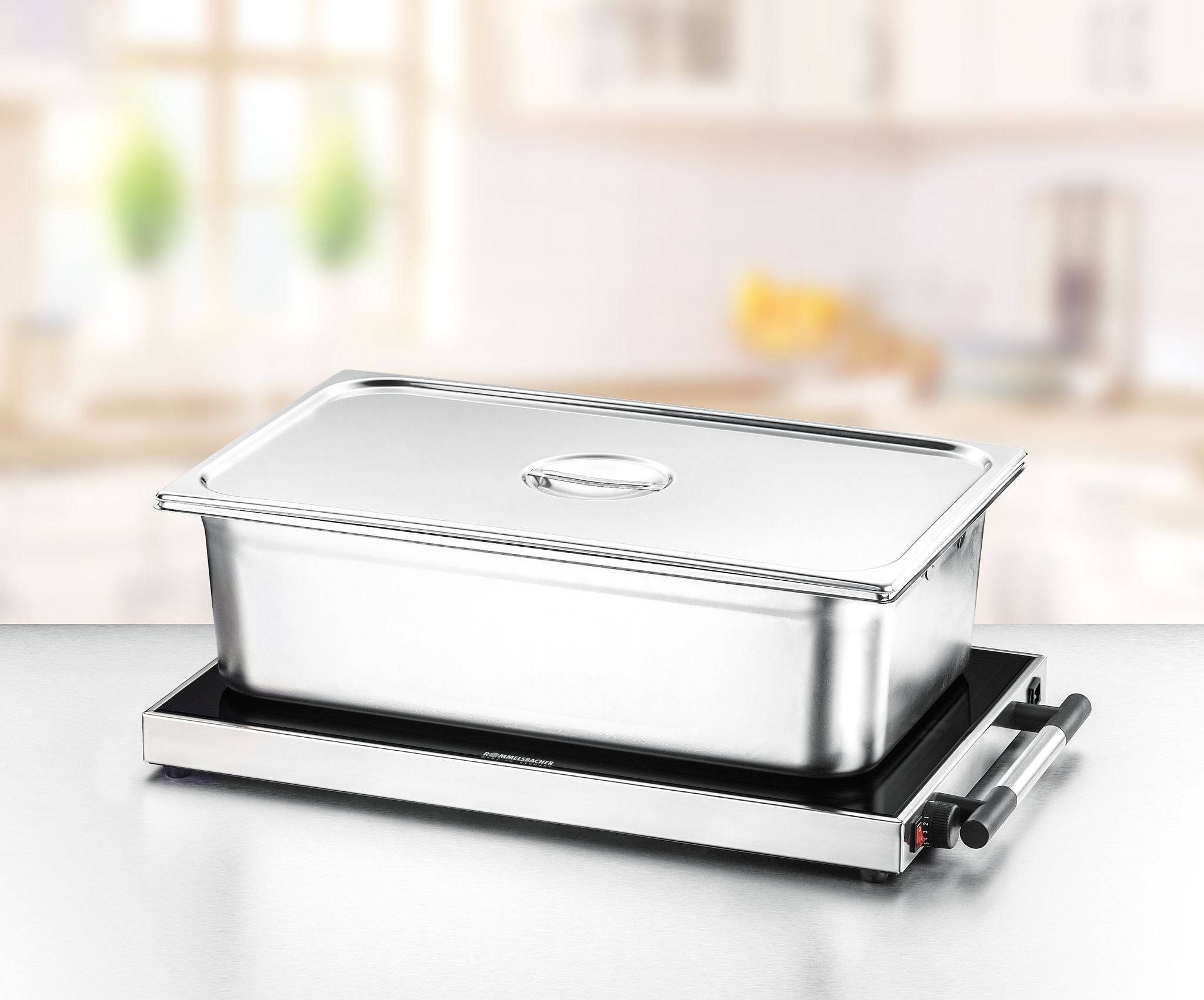 WARMHALTEPLATTE WPR 307E - Edelstahl, 300W