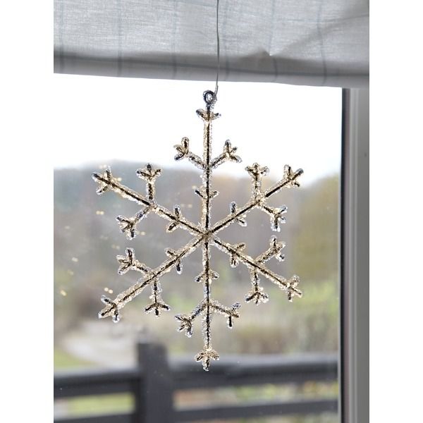 Schneeflocke Icy - IP20, Transparent, Warmweiss