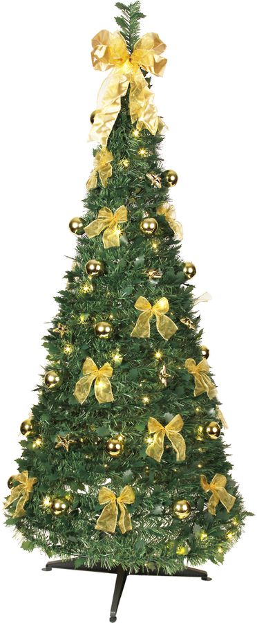 Künstlicher Weihnachtsbaum  Pop-up-tree - grün, 144 LED's, 185cm Höhe