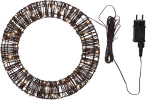 Outdoor Decoration Vicke Wreath - Indoor, Outdoor, Warmweiss, Braun