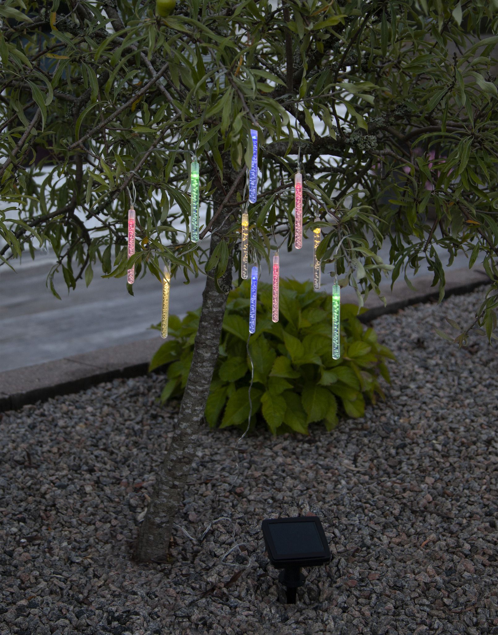 Solar Lichterkette Bubbly Light-chain - IP44, Multicolor, Dämmerungssensor