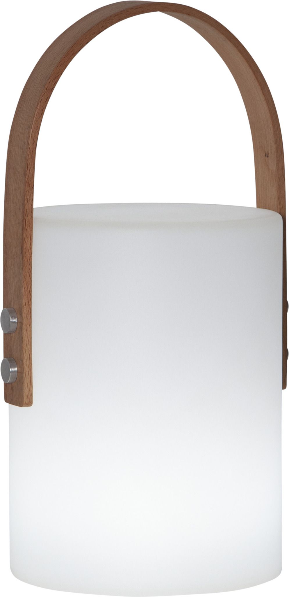 Outdoor-Laterne LUCIE - Weiss, 34 x 17 cm, warm&kaltweiss, wiederaufladbar