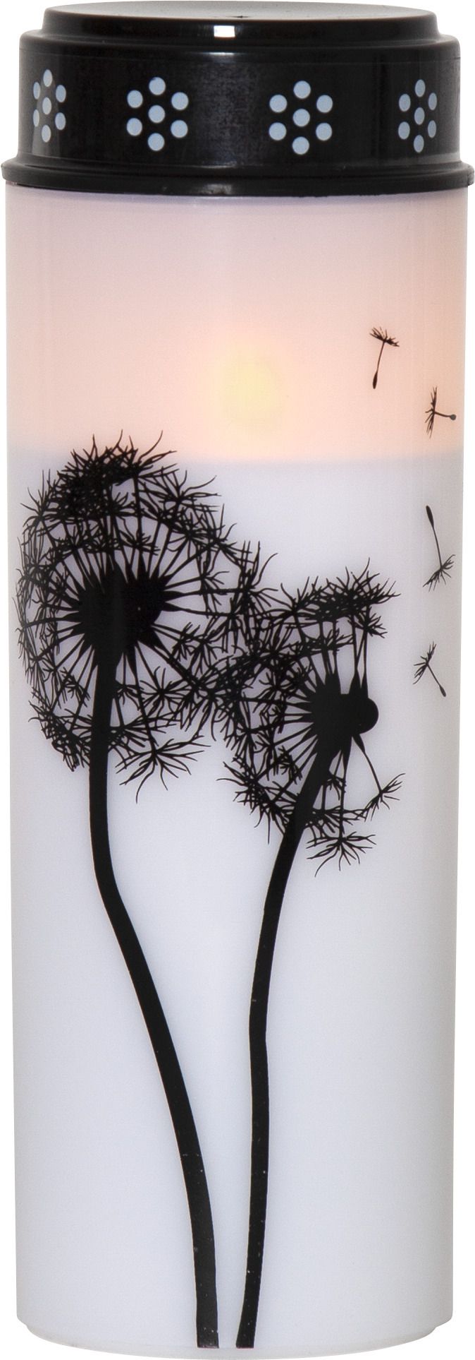 LED Grablicht Dandelion - Outdoor, Weiss, 21cm Höhe, Timerfunktion