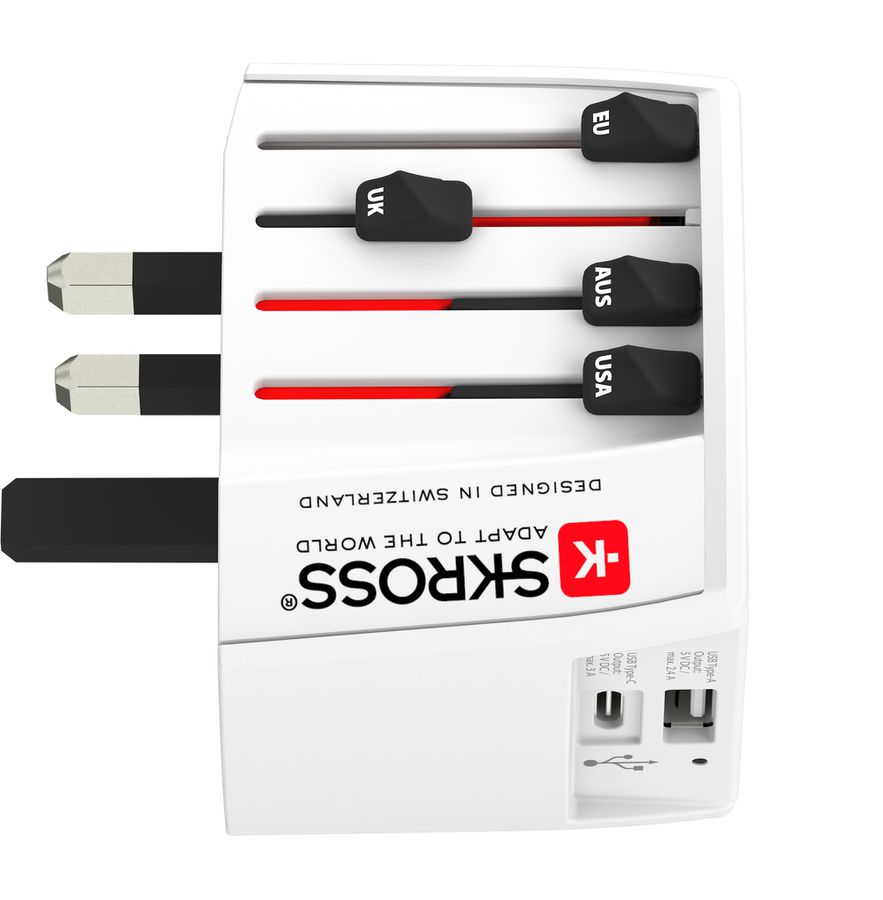 MUV USB (AC) CH - Out: CH, Schuko, IT, UK, BRA, USA/Japan, AUS/China, In: 2-Pol EU, UK*, USA/Japan, AUS/China