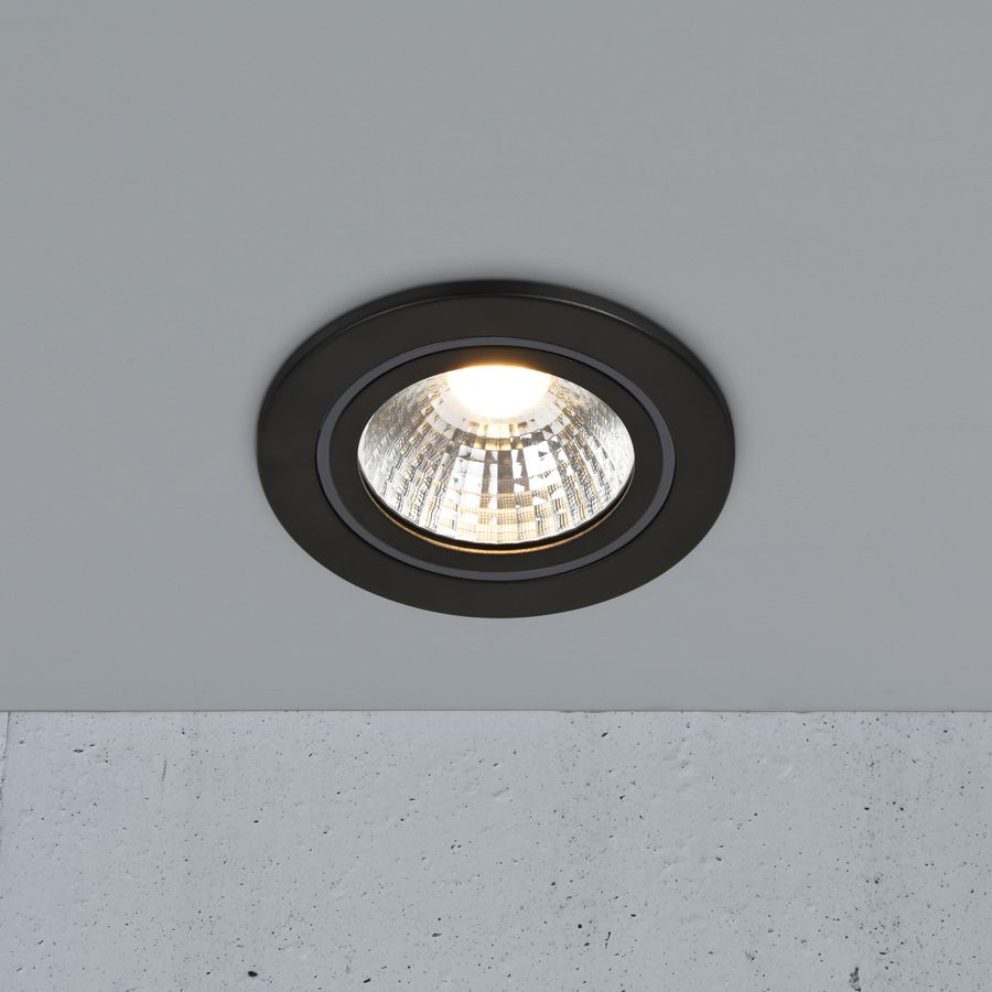 Alec  1-Kit Downlight Schwarz - IP44, LED Modul