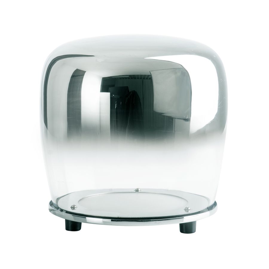 LED Tischleuchte Smoky d:18cm - LED fest verbaut, 3000K, warmweiss
