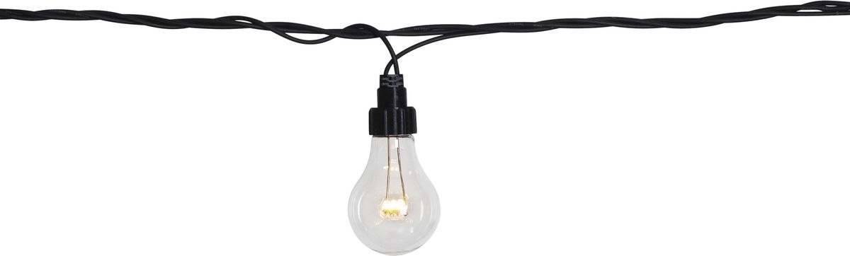 System LED Extra, Partykette, 500x11cm - Schwarz, Warmweiss