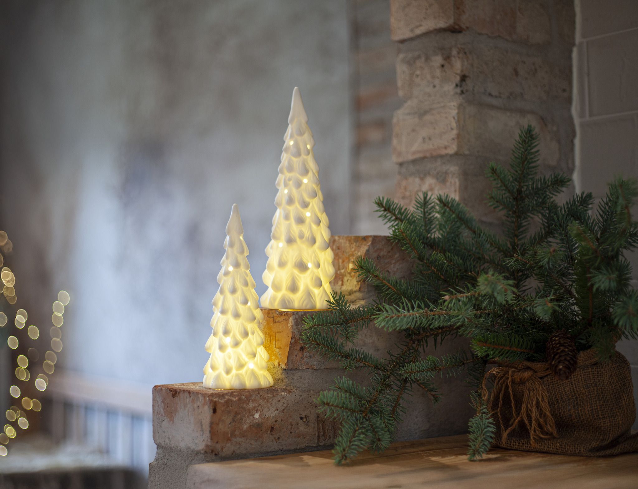 Indoor Dekoration Vinter - Indoor, Weiss, 26.00cm Höhe