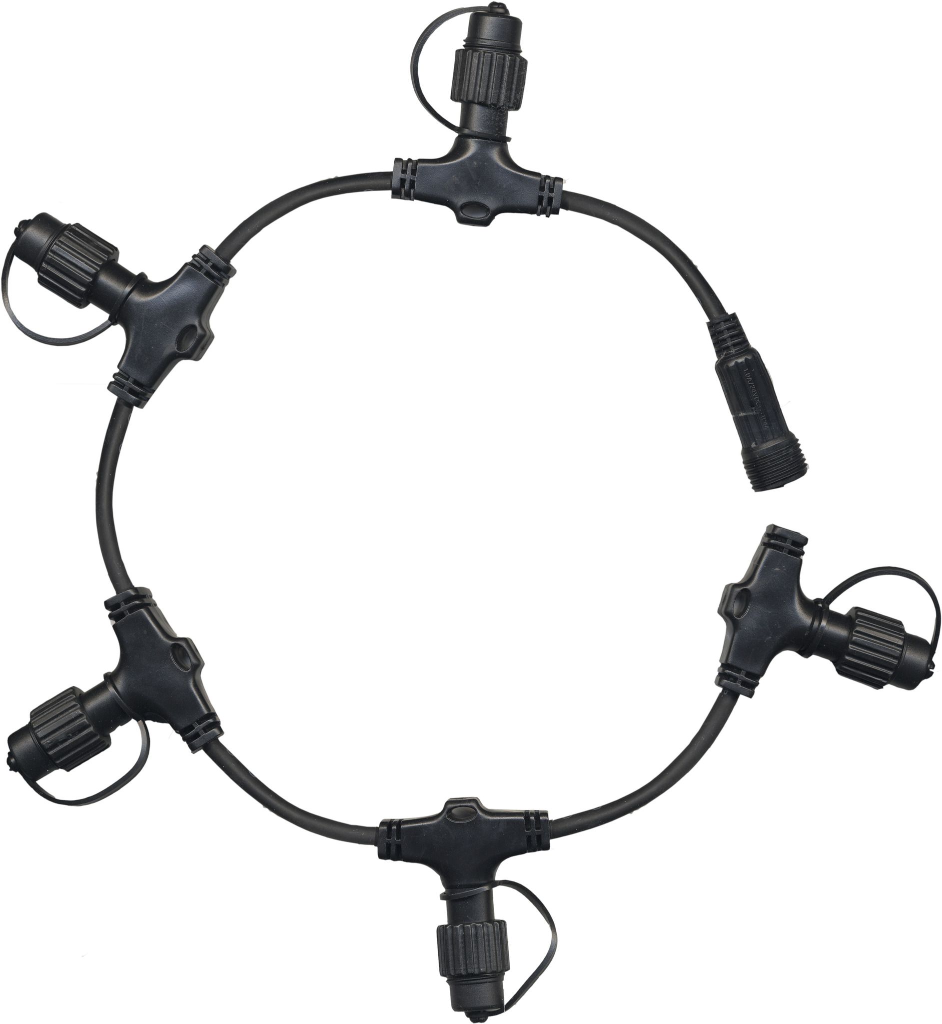 System 24 Extra, Verteil-Ring - Schwarz, mit 5 Schraubverbindungen