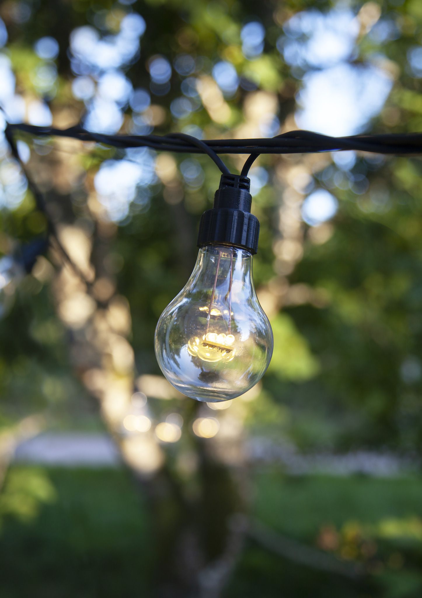 System LED Extra, Partykette, 500x11cm - Schwarz, Warmweiss