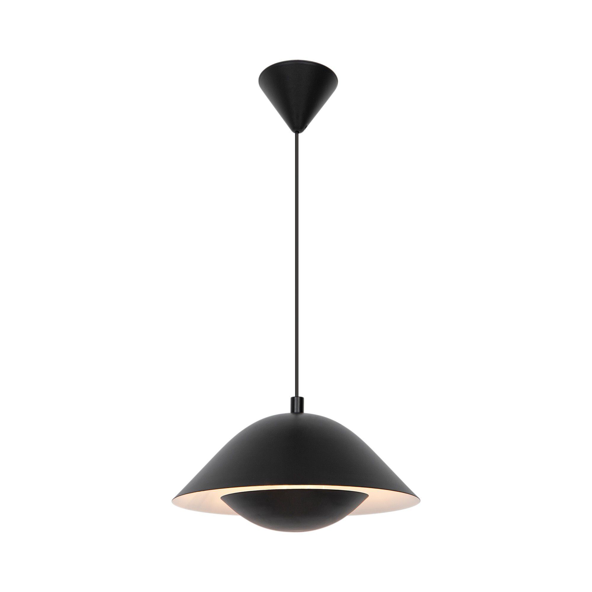 Pendelleuchte FREYA 35 - E27, max.40W, IP20, schwarz, dim. optional, exkl. Leuchtmittel, L=350mm, B=350mm, H=170mm, PL=2000mm