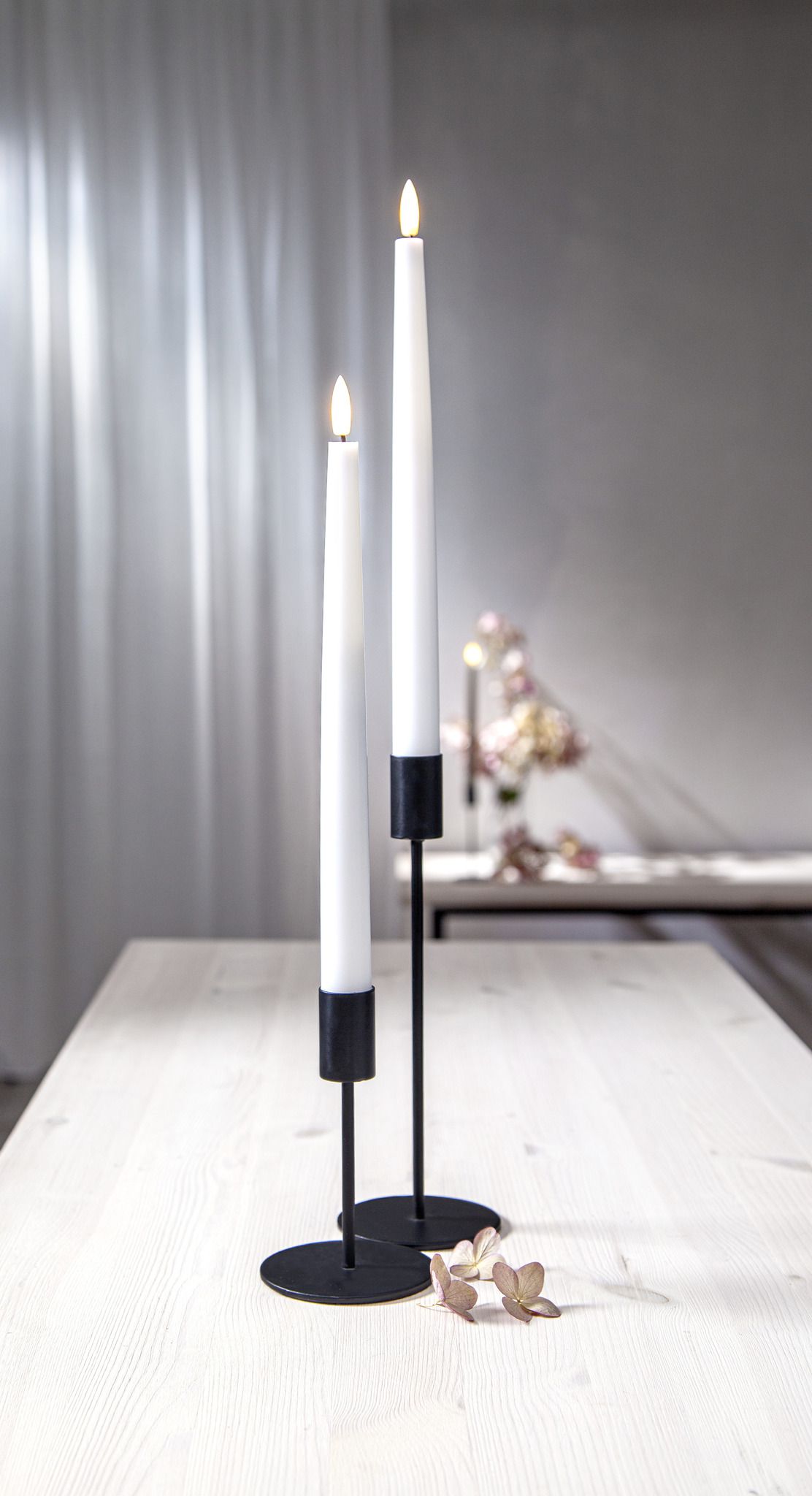 LED Dinner Kerze 2 pack Flamme Slim - 0/20