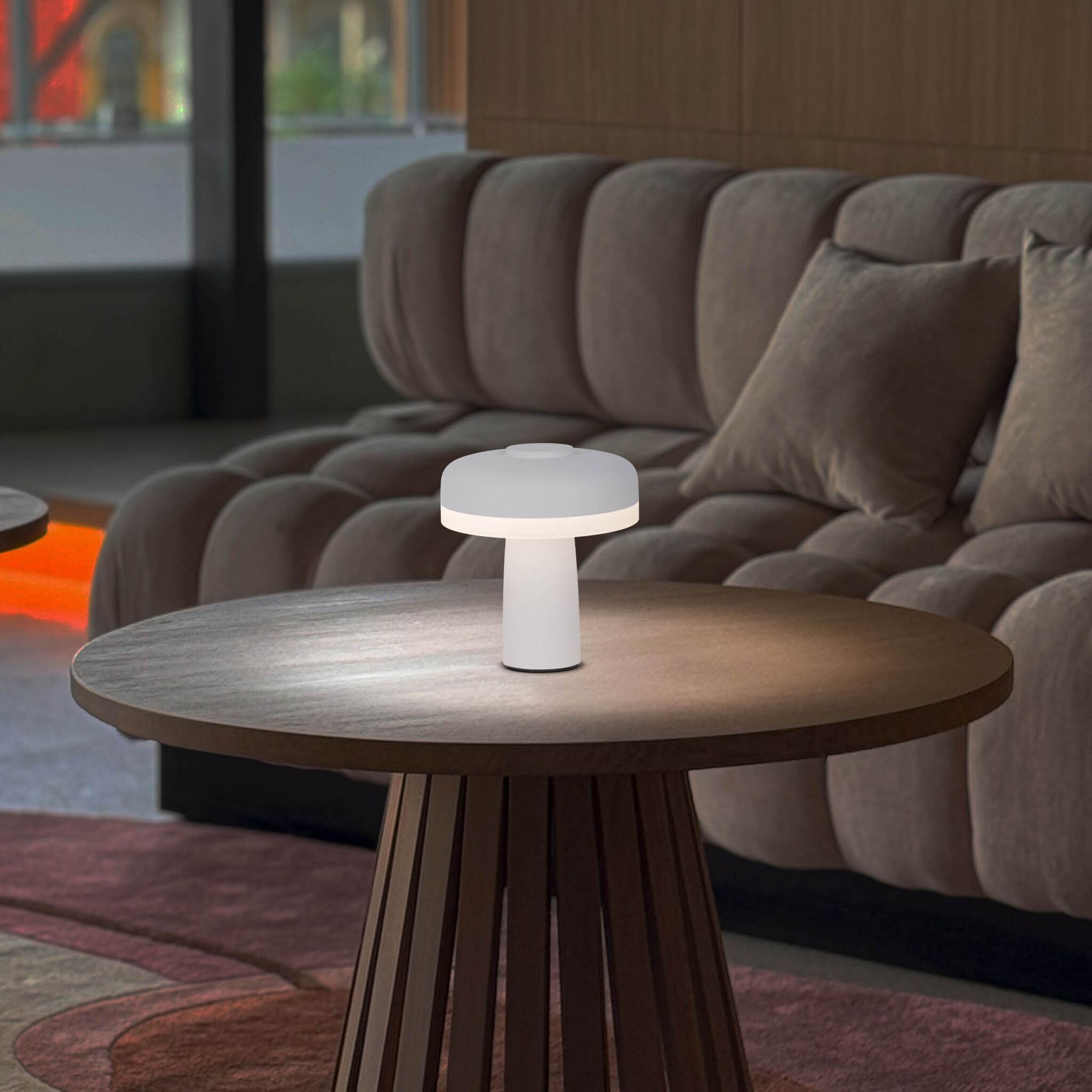 Akku- Tischleuchte weiß PILU - LED-Modul, 3W, IP20