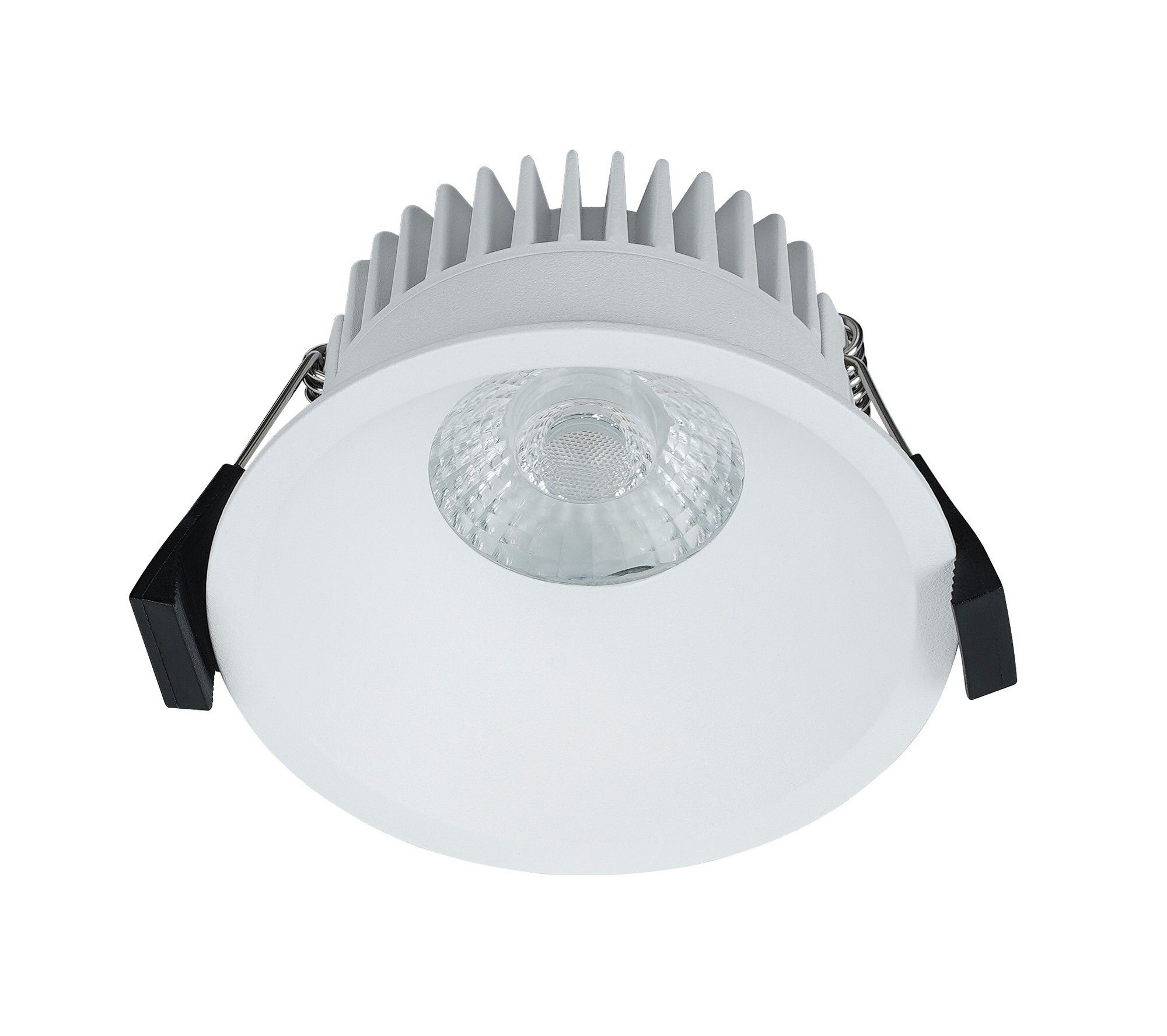 LED Einbaudownlight ALBRIC - 8W, 535lm, 2700K, IP44, CRI 90, weiss, dimmbar, D=90mm, H=49mm, BL=83mm