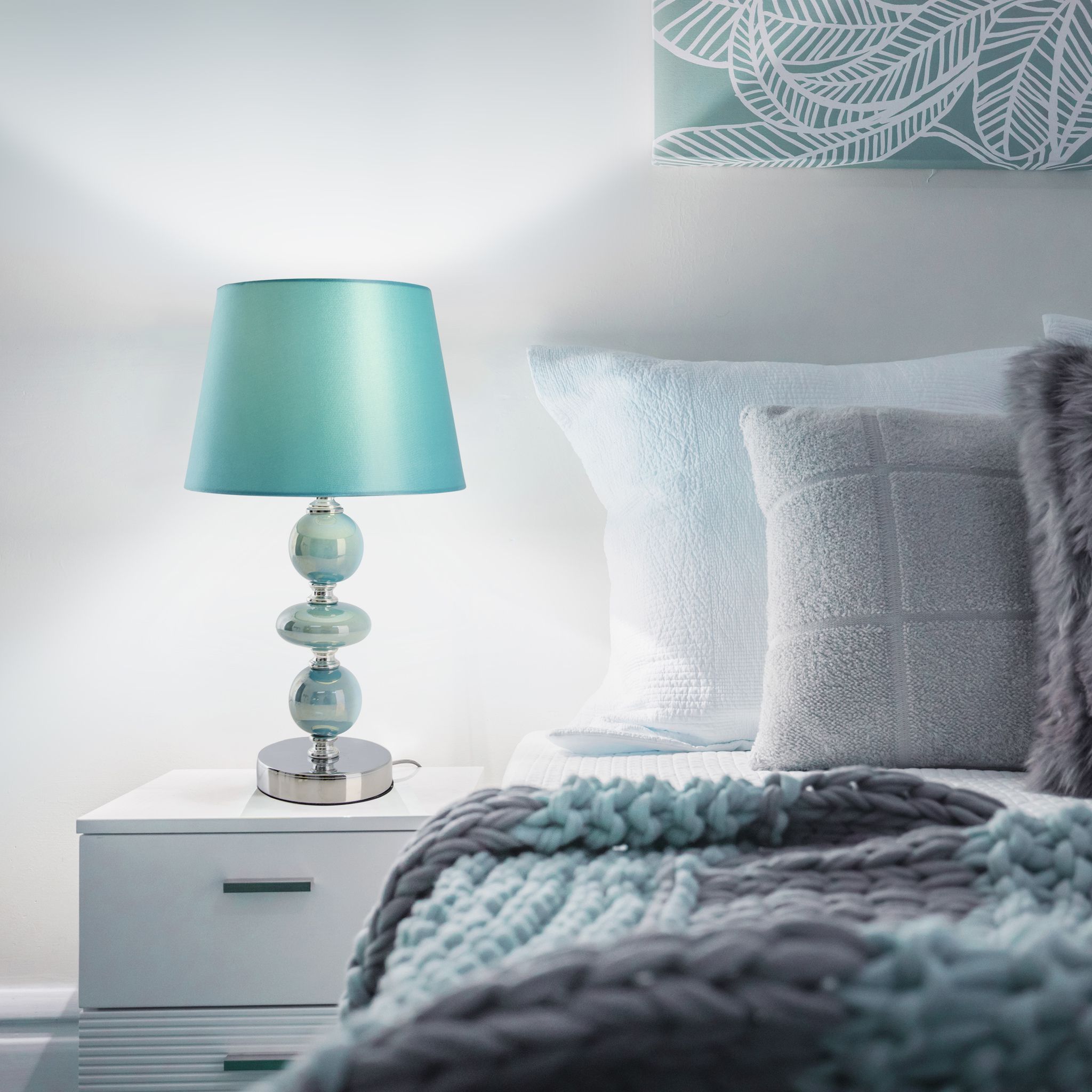 Keramik Tischleuchte Araga h: 36cm - E14, 40W, IP20
