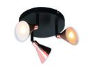 3er LED-Wand-u. Deckenspot Copper - LED fest verbaut, 3000K, warmweiss