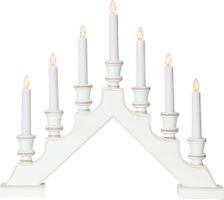 Kerzenleuchter Sara - IP20, Weiss, Warmweiss
