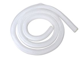 Tubo flessibile in tessuto auto arrotolabile, bianco - 25mmx2.0m