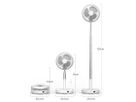 MORPHOSO Tisch- und Standventilator, akkubetrieben - Ultrakompakt, ultraleise, portabel, modulierbar