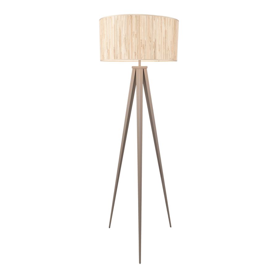 Stehleuchte  SELMAR  H: 150cm beige - IP20, E27, Beige