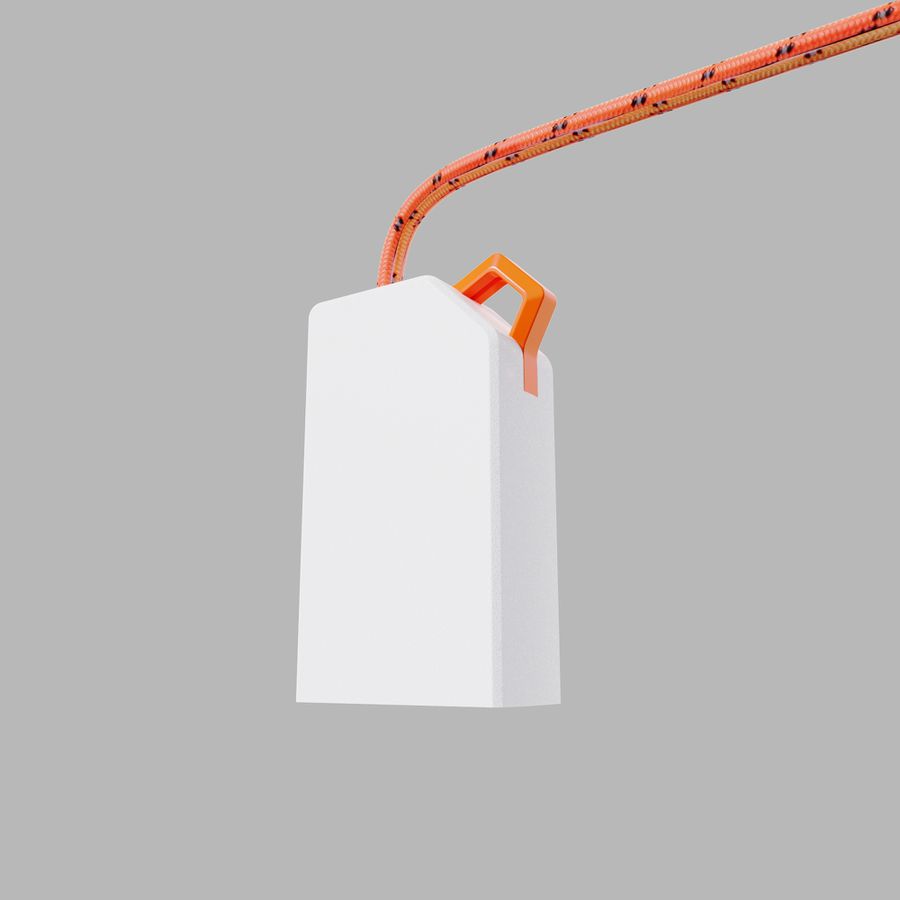 10m Seil geflochten mit integrieter LED Beleuchtung - 3xAA Batterie (exkl.), 100 LED`s, IP67, Farbe Orange, L= 1000cm,  Zugkraft pro Meter 2.95KN/300KG
