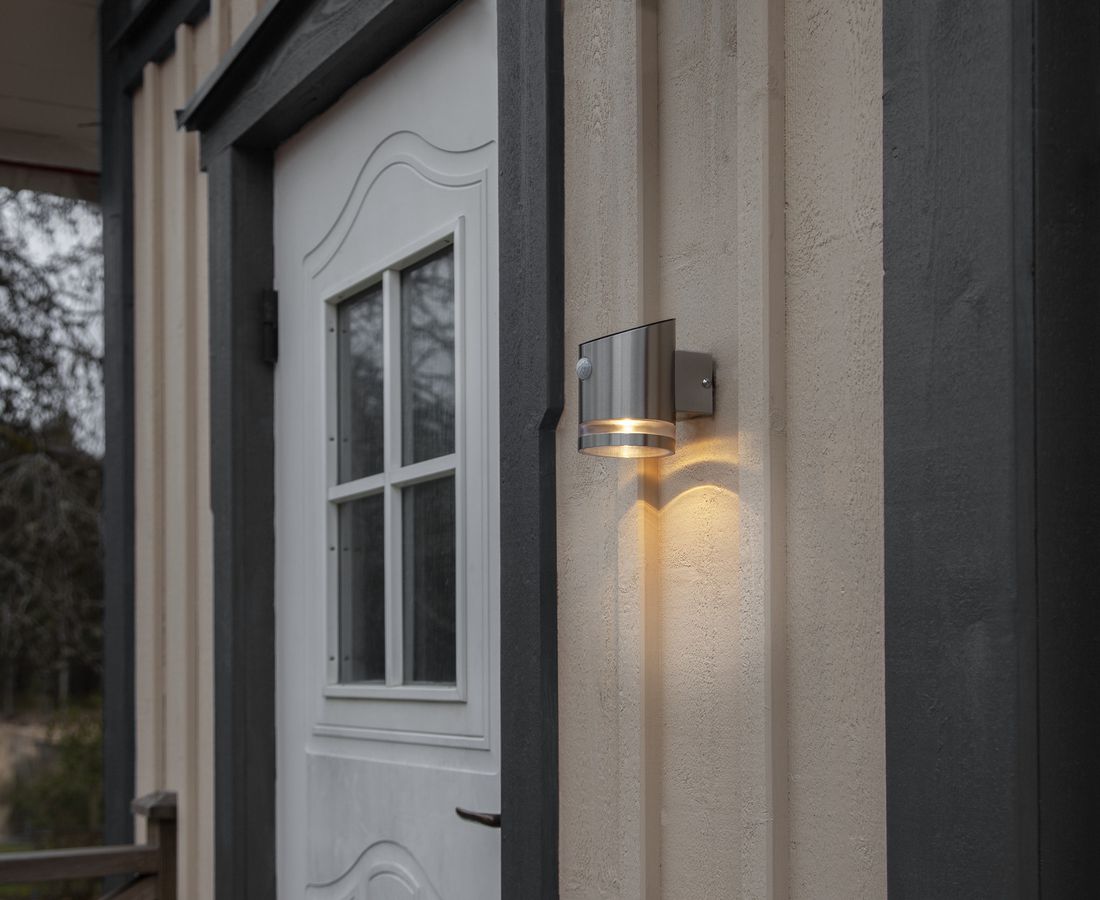 Solar Wand Laterne Venicini - Silber, Lichtfarbe Warmweiss