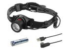 Stirnlampe HD500R wiederaufladbar - Akku LED Kopflampe