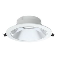 Einbauring CAMELION BL 175 - BL=165-175mm, H=63mm, D=198mm, weiss mit silb. Reflektor
