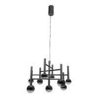 9er LED Pendelleuchte  SINGAPUR : 65cm schwarz - IP20, LED-Modul, Schwarz