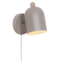 Wandleuchte Gaston Hell braun - E27, IP20, 230V