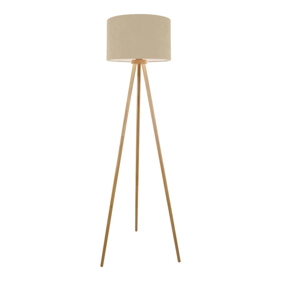 Stehleuchte  ARDITA  H: 152cm beige - IP20, E27, Beige