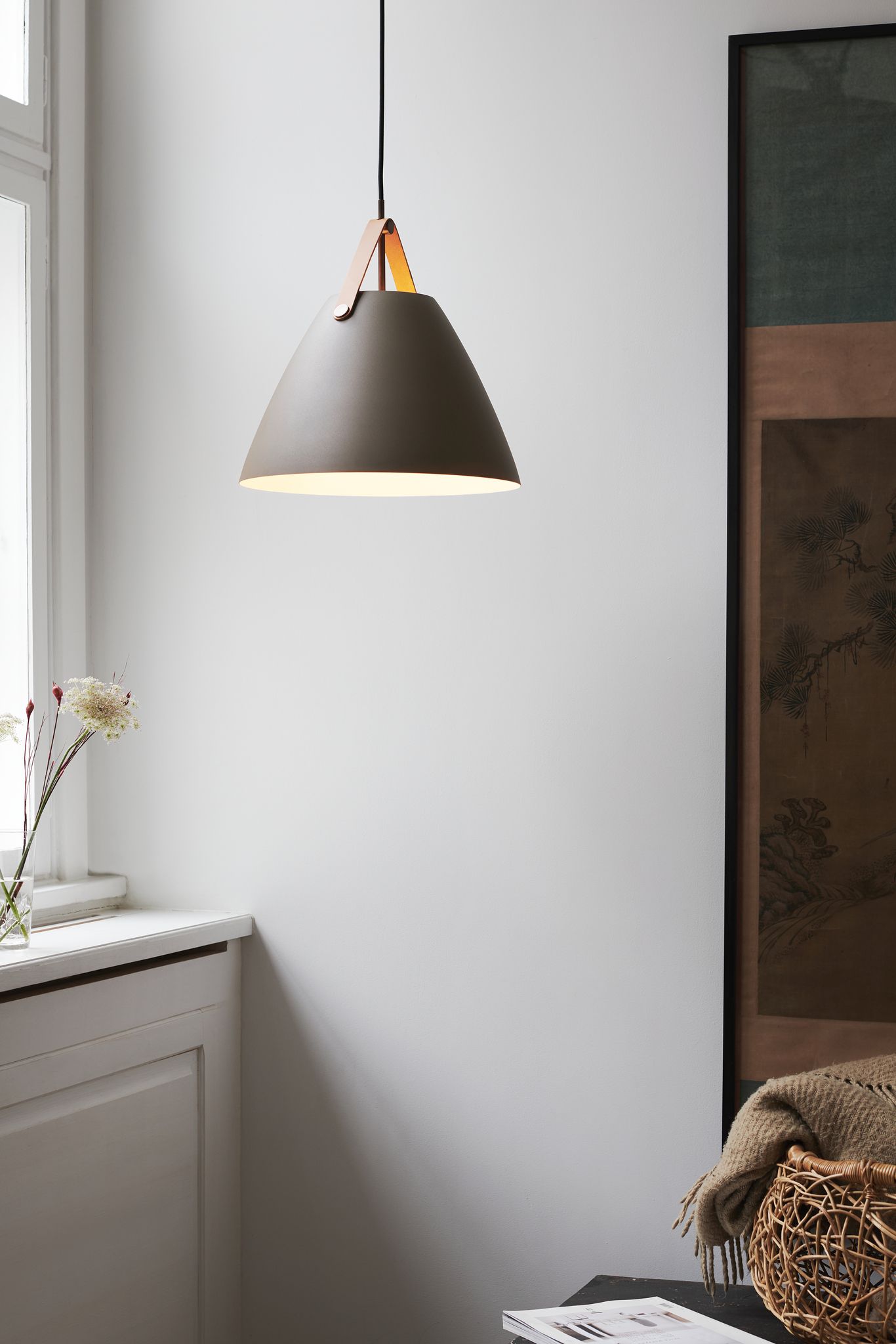 Pendelleuchte STRAP 36 - E27, max. 40W, IP20, beige