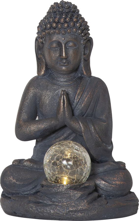 Solar Decoration Buddha - IP44, Warmweiss, Dämmerungssensor