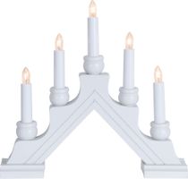 Kerzenleuchter Karin - IP20, Weiss, Warmweiss