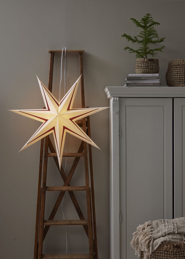 Paper Star Stripe - Indoor, , Weiss