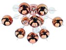 Deckenleuchte Explosion Copper - G9, max. 6x20W, IP20, kupfer, nicht dimmbar, Leuchtmittel exklusiv, D=570mm, H=380mm
