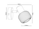 1er Spot Wand-/Deckenleuchte LEARTA exkl. Leuchtmittel - E14, IP20, 230V