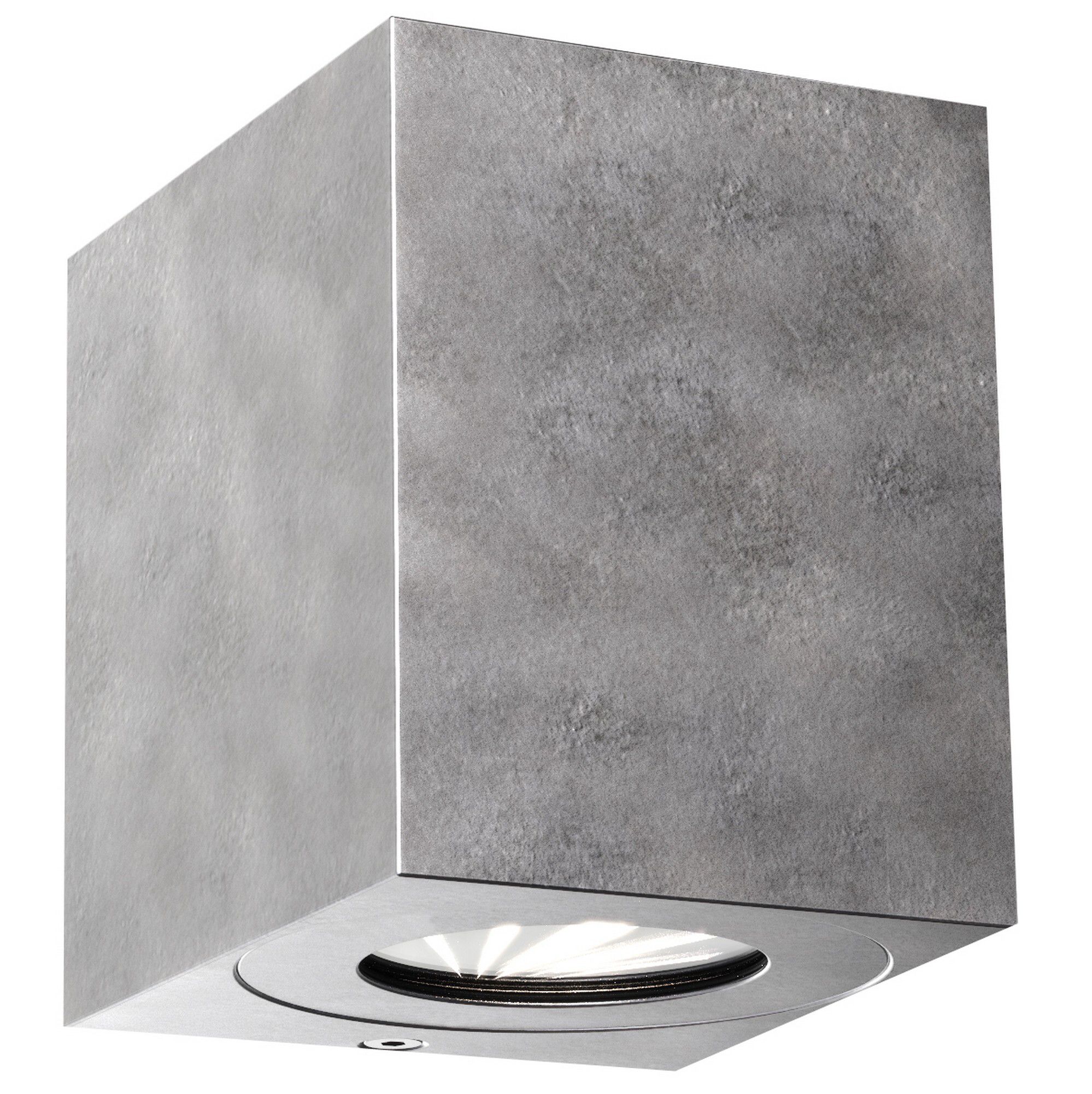 Canto kubi 2, Wandleuchte, Verzinkt - 2X5W LED, 2700K, IP44, 230V