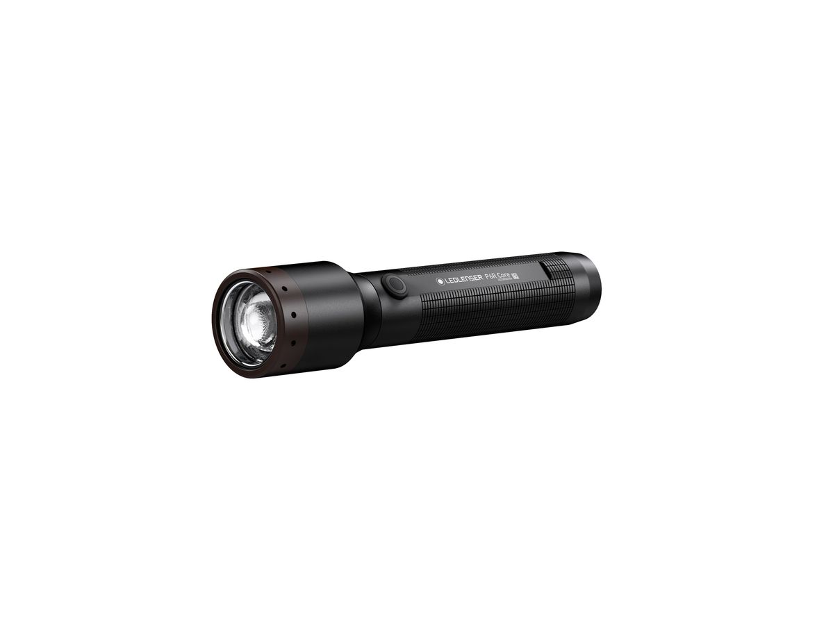Taschenlampe P6R Core - 6000-7500K, Schwarz, Kopfdurchmesser 3.5 cm