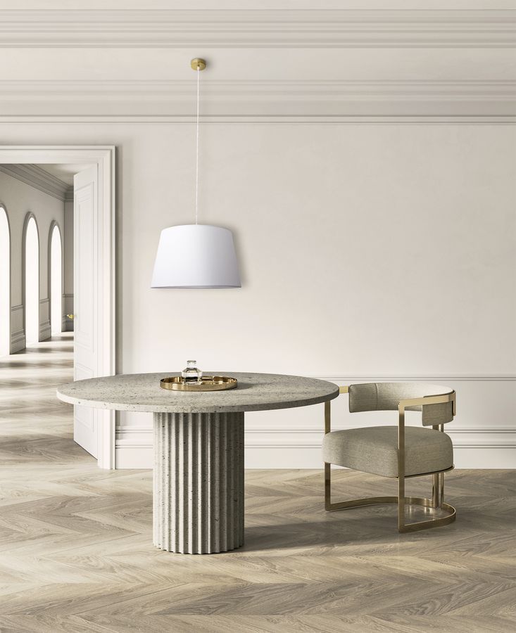 Pendelleuchte Bologna beige messing - E27, IP20