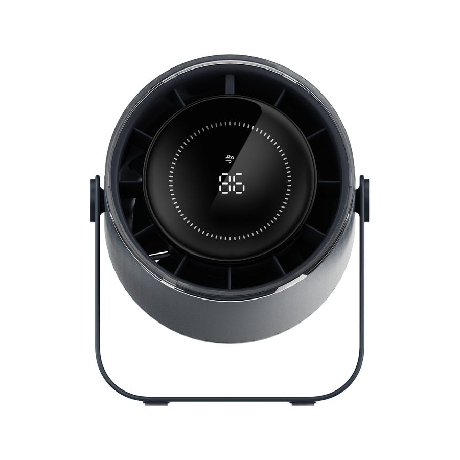 KALYPSO  Tisch- und Wand-Ventilator AF02 anthrazit - 3600mAh, inkl. USB-C Kabel, wiederaufladbar