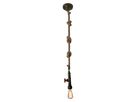 Metallbaldachin und Hanfseil Regia - E27, 40W, IP20