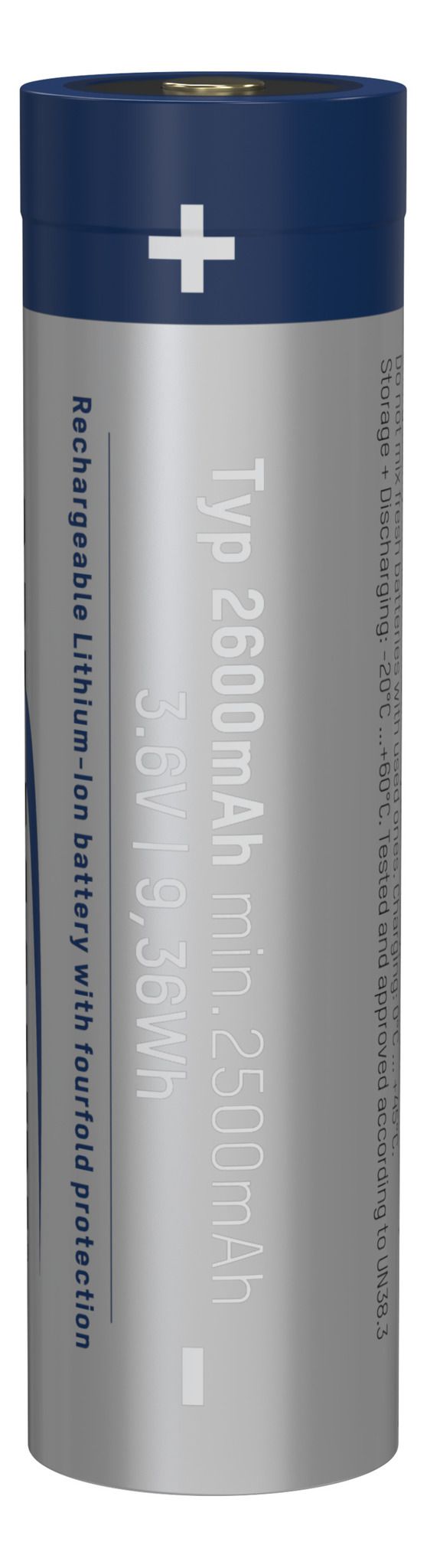 Li-Ion Akku 18650 - Akku Li-Ion, 18650, 3.6V, 2600 mAh