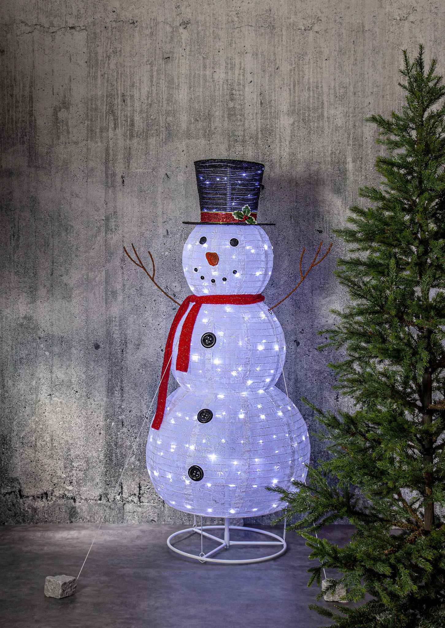 Outdoor Decoration Tecidy - IP44, Kaltweiss, Weiss