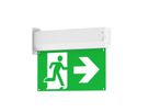 LED Rettungszeichenleuchte EXITO - 3.5W, 350lm, 6000K, IP20, weiss, Selbsttest, ERW 30m, 3h Not, L=330mm. B=248mm, H=45mm